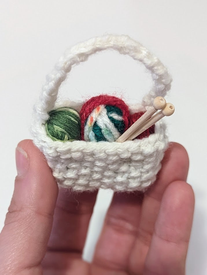 Yarnball Sack Ornament: Christmas-y (click for options)