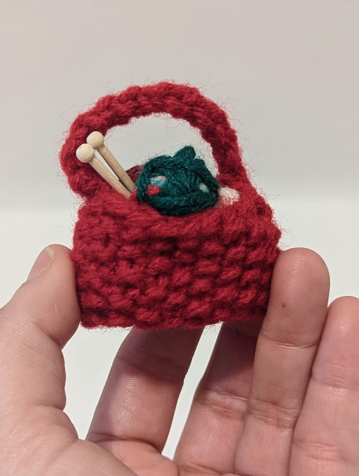 Yarnball Sack Ornament: Christmas-y (click for options)