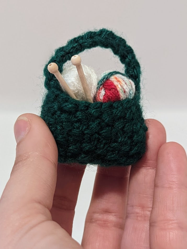 Yarnball Sack Ornament: Christmas-y (click for options)