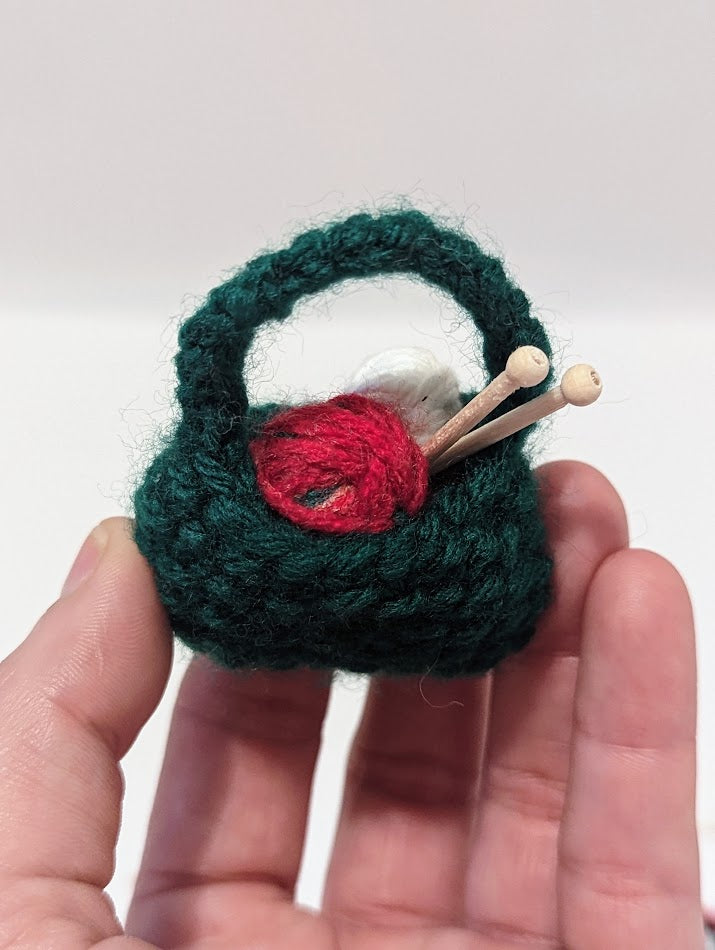 Yarnball Sack Ornament: Christmas-y (click for options)