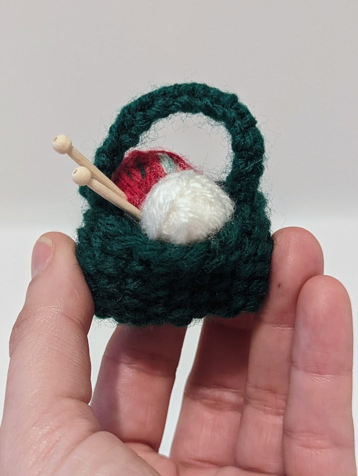 Yarnball Sack Ornament: Christmas-y (click for options)