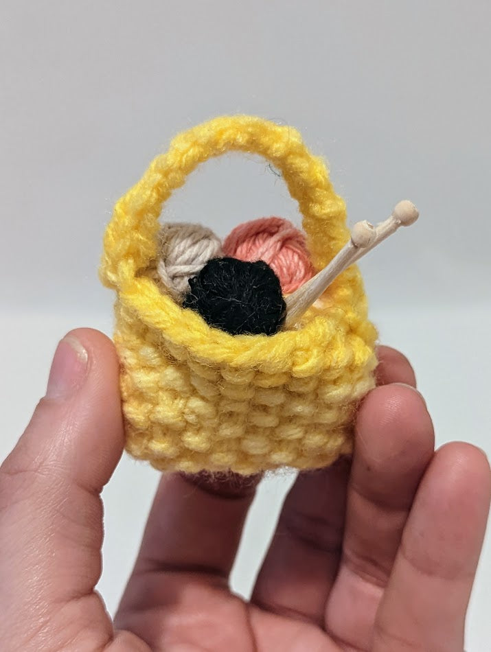 Yarnball Sack Ornament: Yellows (click for options)