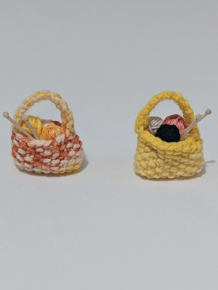 Yarnball Sack Ornament: Yellows (click for options)