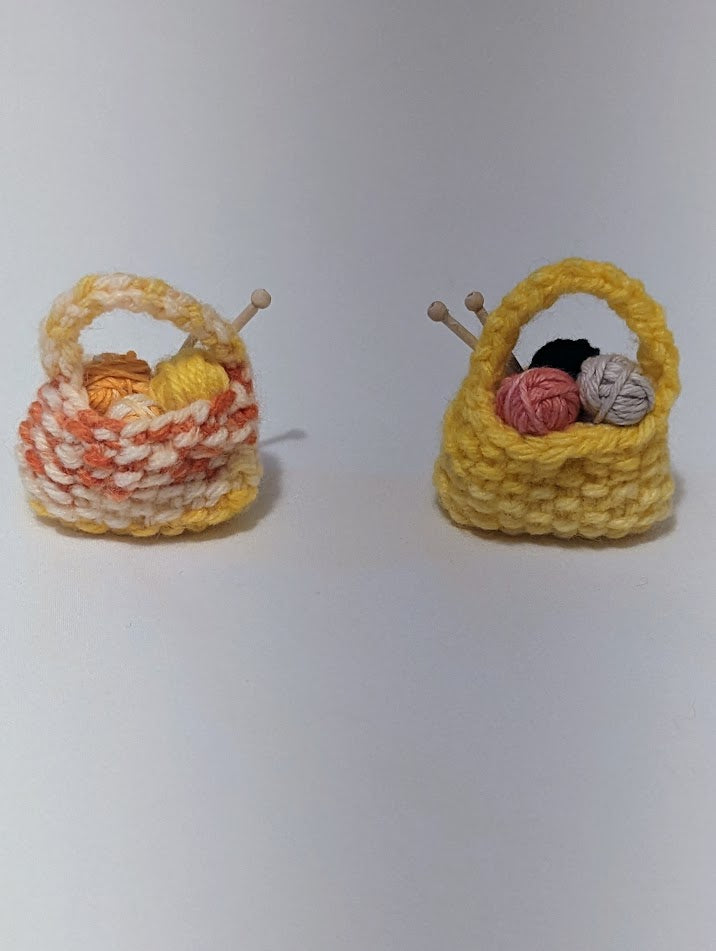 Yarnball Sack Ornament: Yellows (click for options)