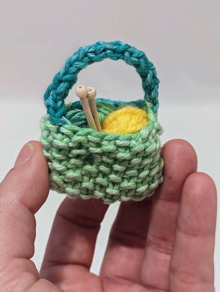 Yarnball Sack Ornament: Shades of Green (click for options)