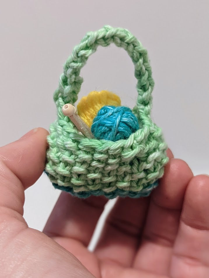 Yarnball Sack Ornament: Shades of Green (click for options)