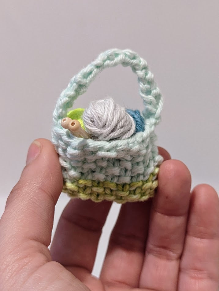 Yarnball Sack Ornament: Shades of Green (click for options)