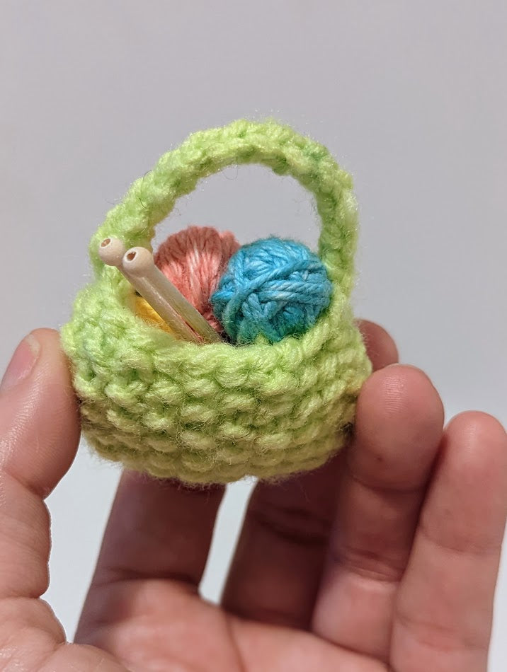 Yarnball Sack Ornament: Shades of Green (click for options)