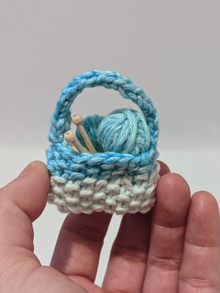 Yarnball Sack Ornament: Blues and Purples (click for options)