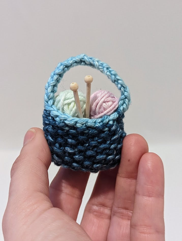 Yarnball Sack Ornament: Blues and Purples (click for options)