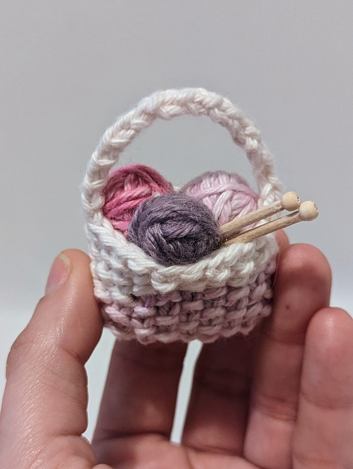 Yarnball Sack Ornament: Blues and Purples (click for options)