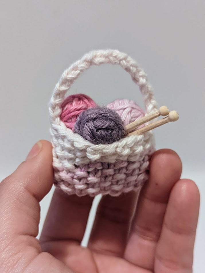 Yarnball Sack Ornament: Blues and Purples (click for options)