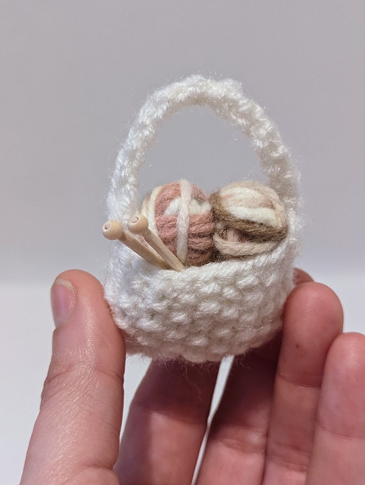 Yarnball Sack Ornament: Shades of Gray (click for options)