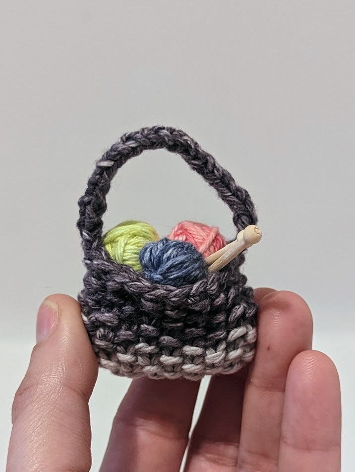 Yarnball Sack Ornament: Shades of Gray (click for options)