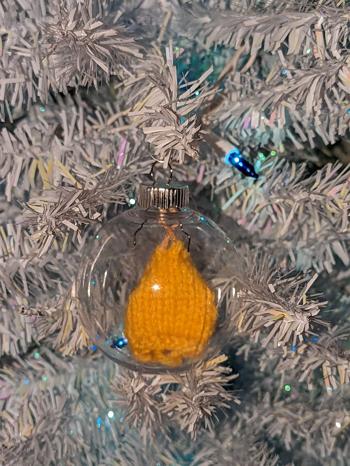 Knitter's Globe Ornament (click for options)