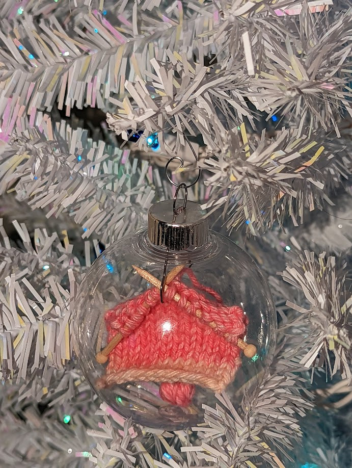 Knitter's Globe Ornament (click for options)