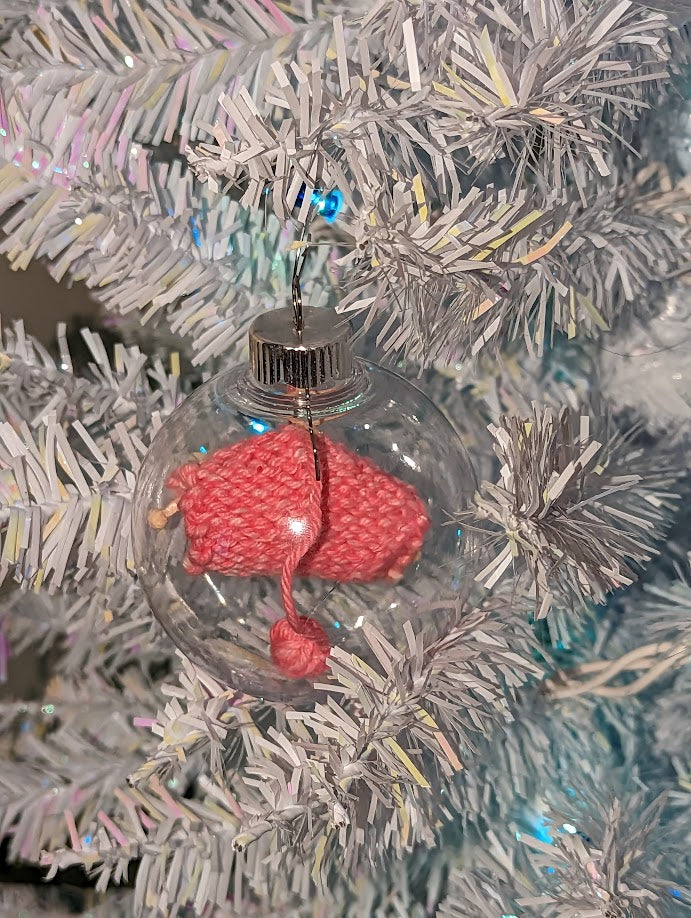 Knitter's Globe Ornament (click for options)