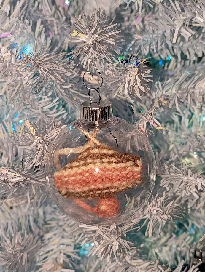 Knitter's Globe Ornament (click for options)