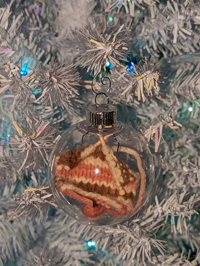 Knitter's Globe Ornament (click for options)