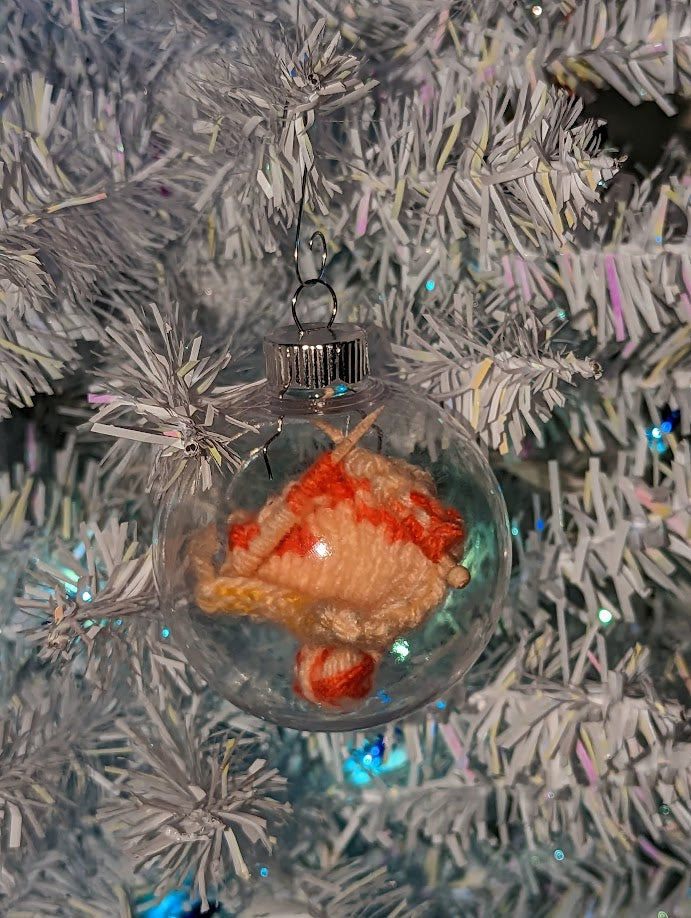 Knitter's Globe Ornament (click for options)