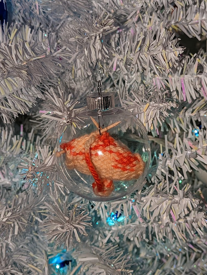 Knitter's Globe Ornament (click for options)