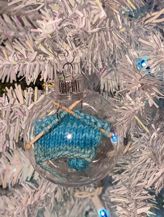 Knitter's Globe Ornament (click for options)