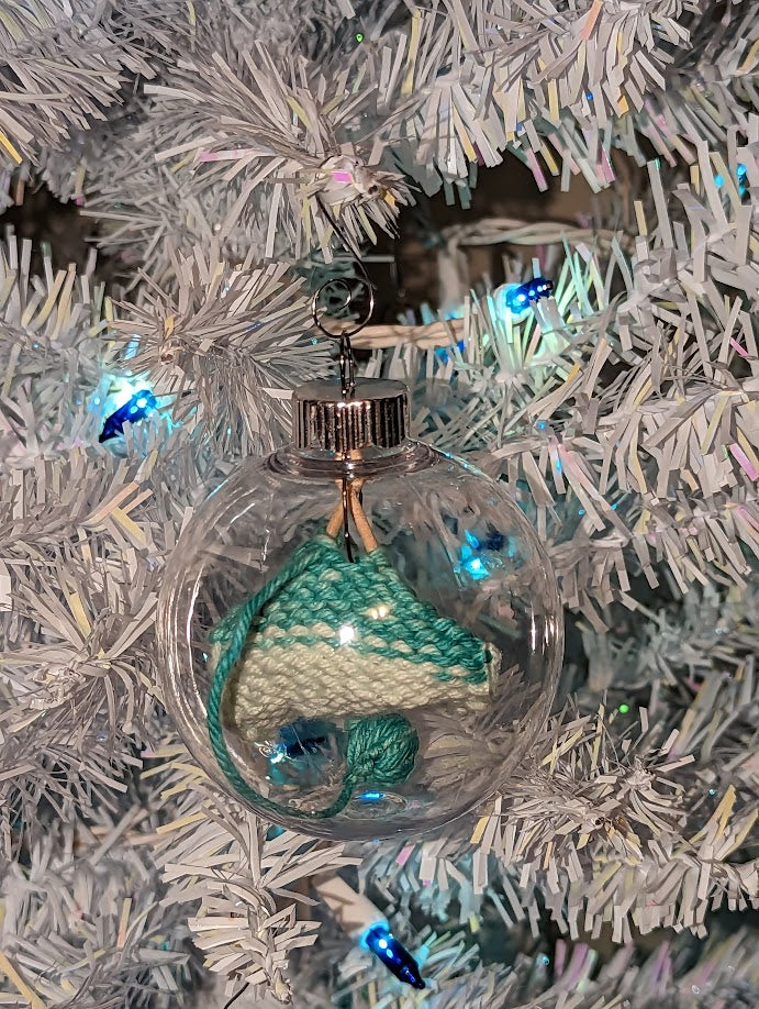 Knitter's Globe Ornament (click for options)