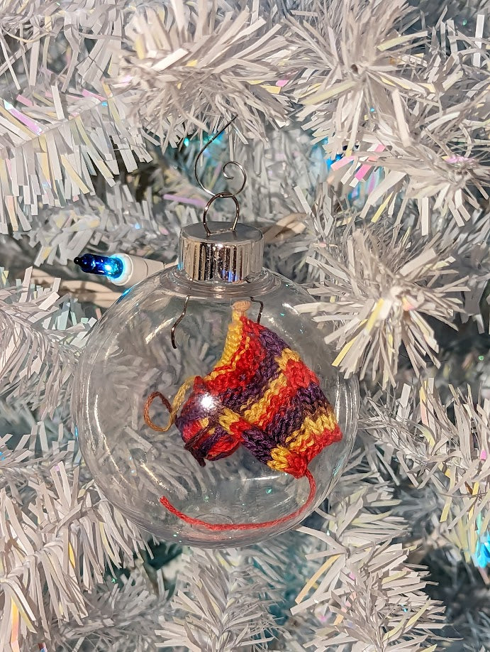 Knitter's Globe Ornament (click for options)