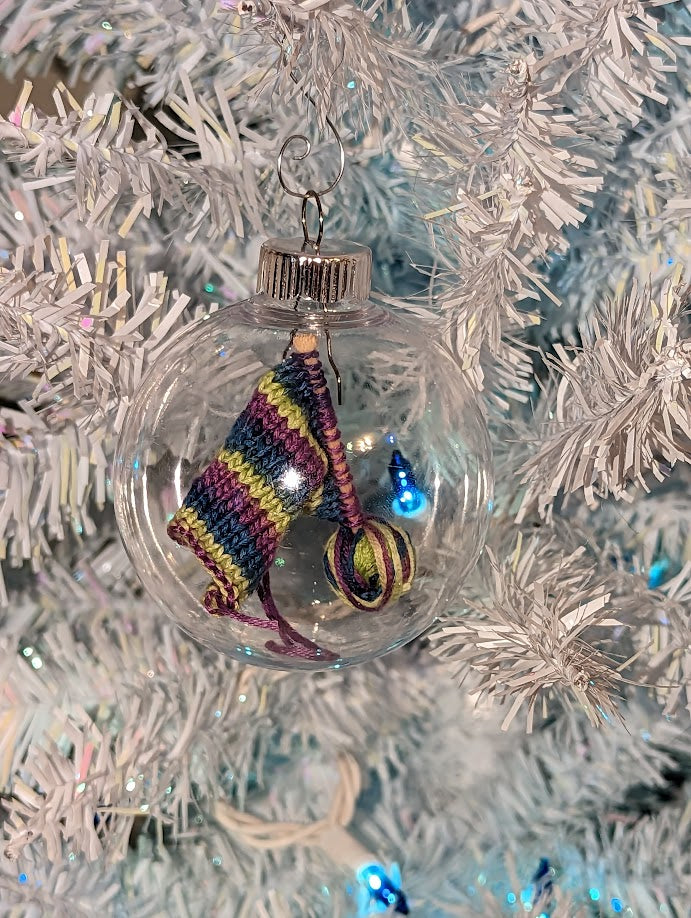 Knitter's Globe Ornament (click for options)