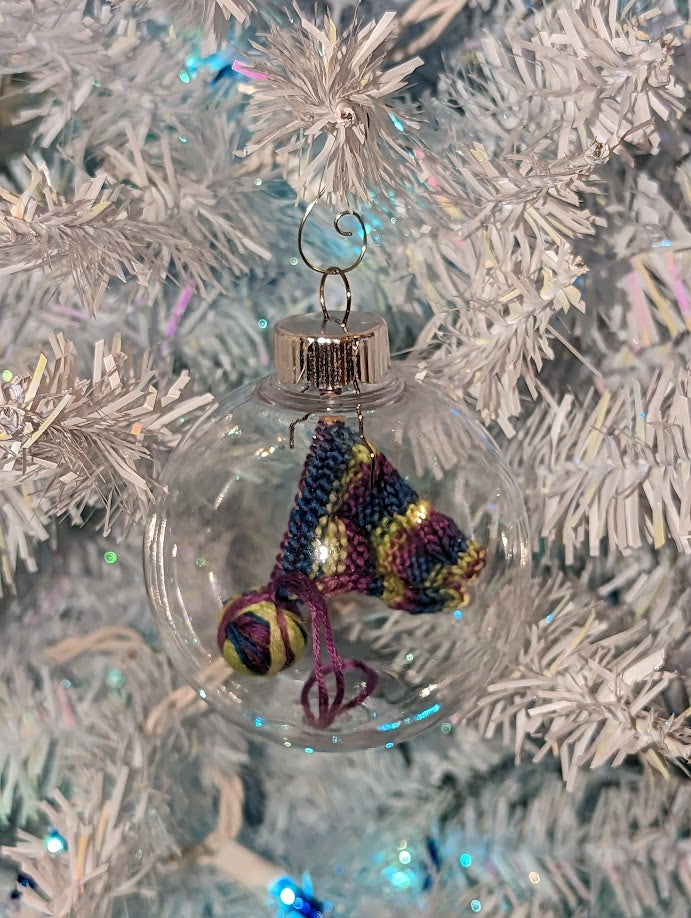 Knitter's Globe Ornament (click for options)