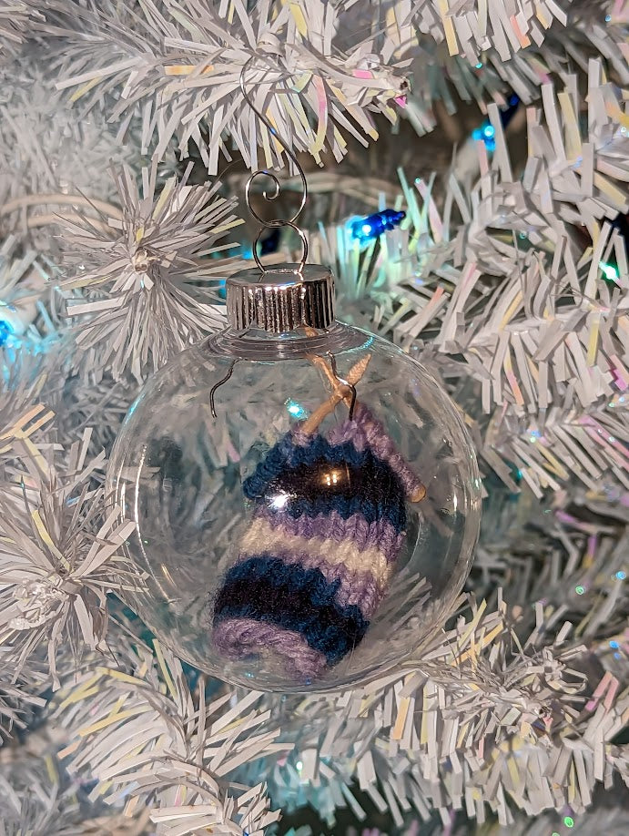 Knitter's Globe Ornament (click for options)