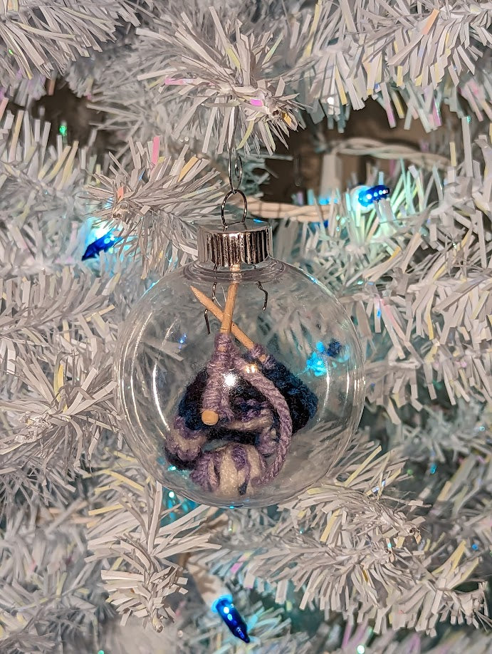 Knitter's Globe Ornament (click for options)