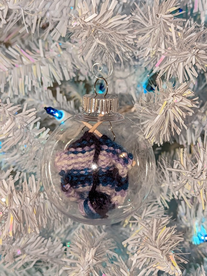 Knitter's Globe Ornament (click for options)