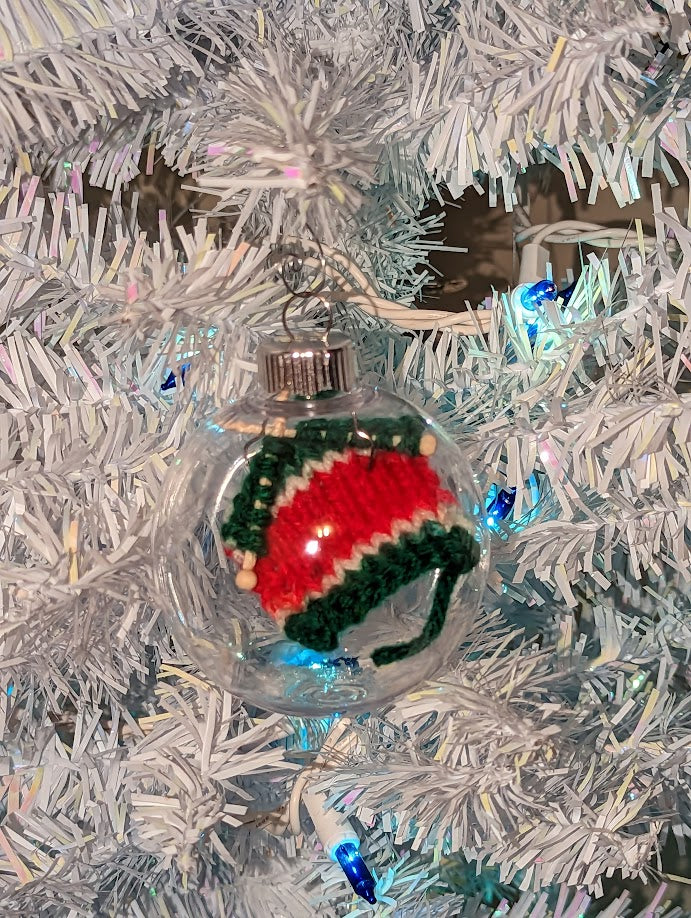 Knitter's Globe Ornament (click for options)