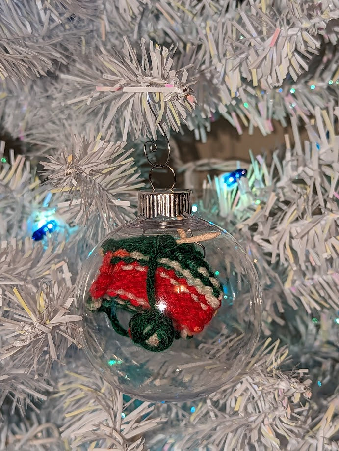 Knitter's Globe Ornament (click for options)