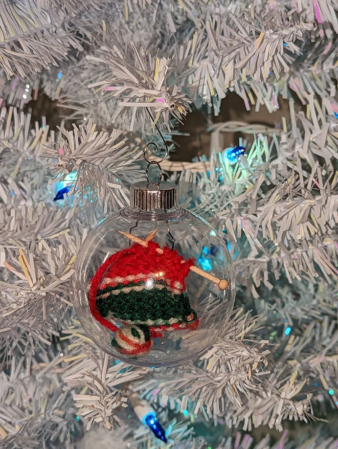 Knitter's Globe Ornament (click for options)